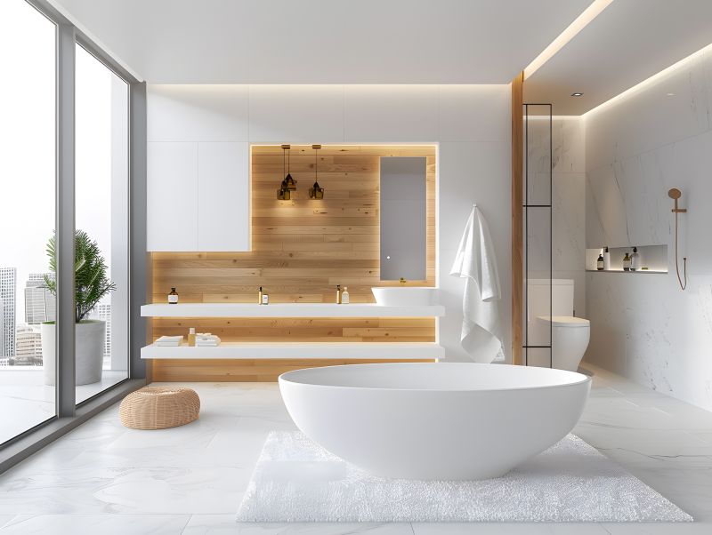Luxury bathtub installation